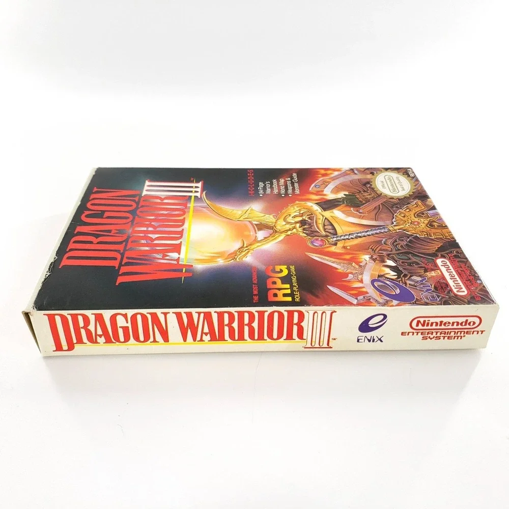 Dragon Warrior III Nintendo NES Authentic w/ Box Pristine Label No Manual Tested